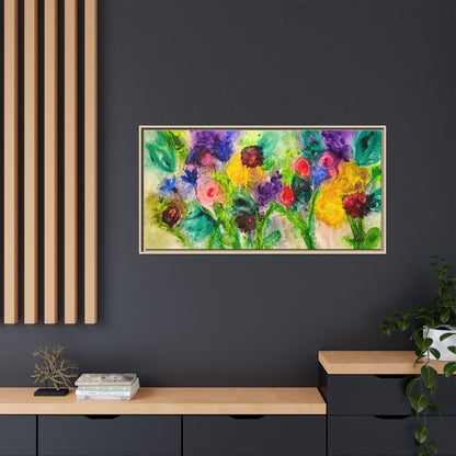 Abstract Flowers Framed Wall Art