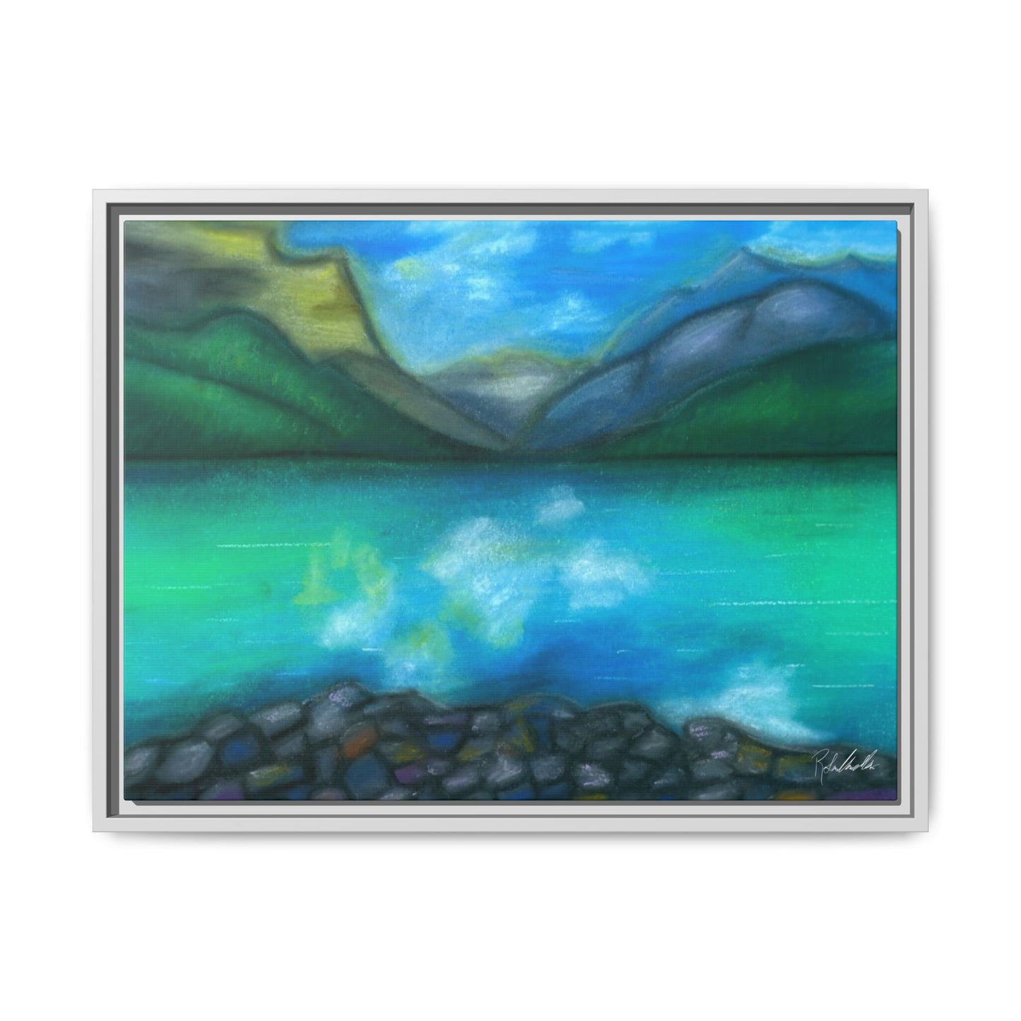 Mountain Lake Framed Wall Art