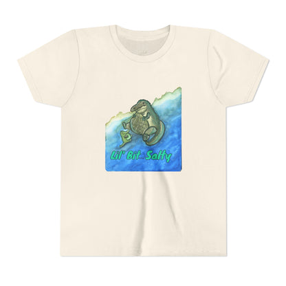 Youth Tee — "Lil' Bit Salty" Gator Graphic Shirt