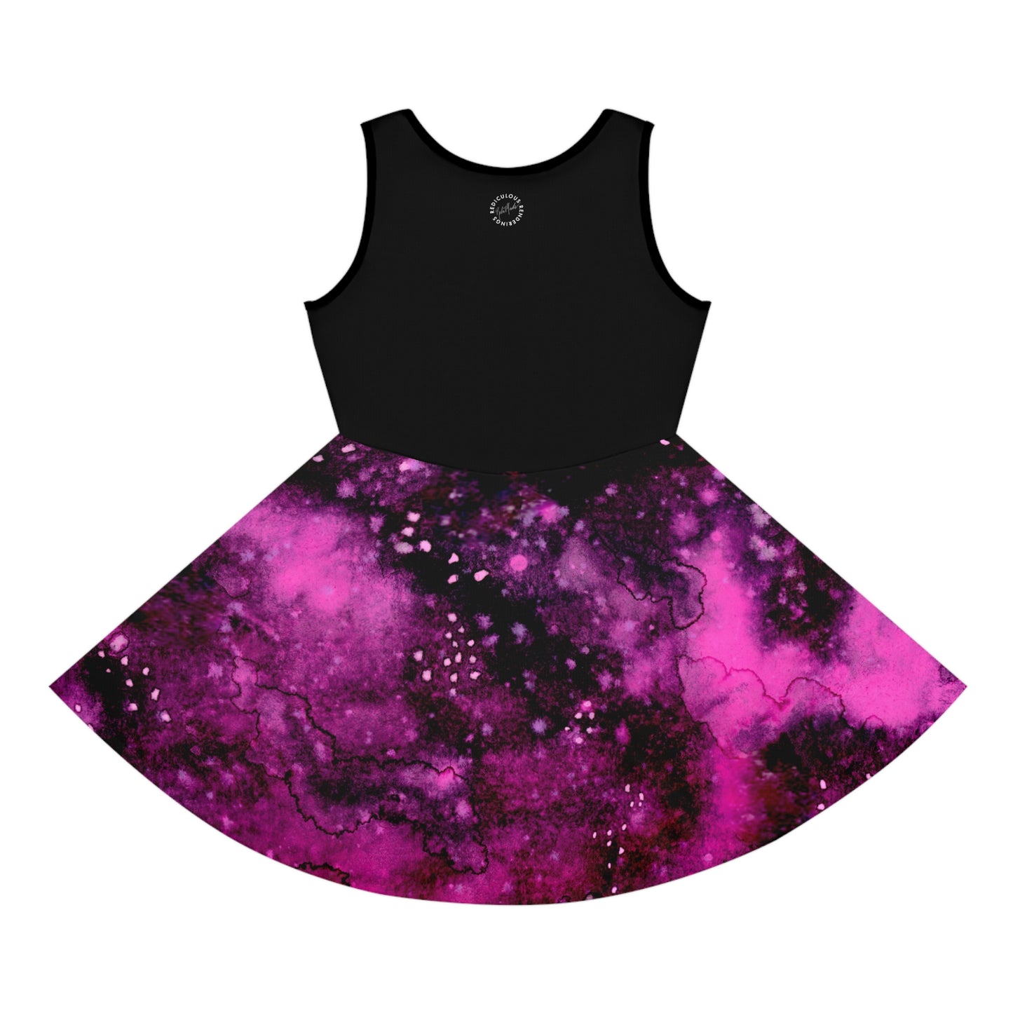 Rose Colored Galaxy Girls' Sleeveless Sundress (AOP)