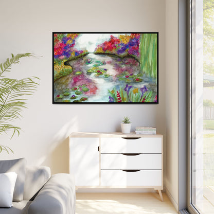 Floral Summer Pond Framed Wall Art