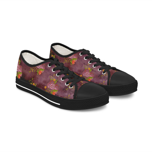 Vintage Flowers Unisex Classic Low Top Sneakers