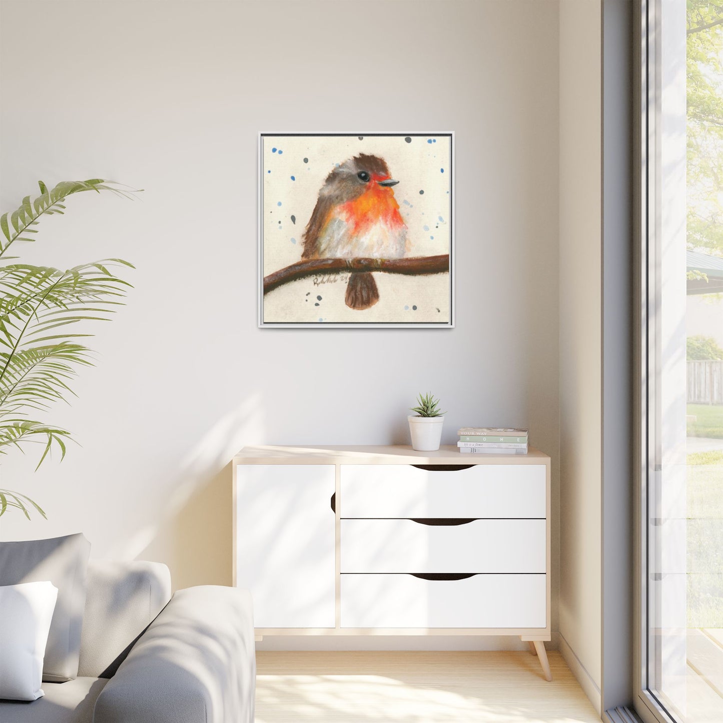Robin Bird Framed Wall Art