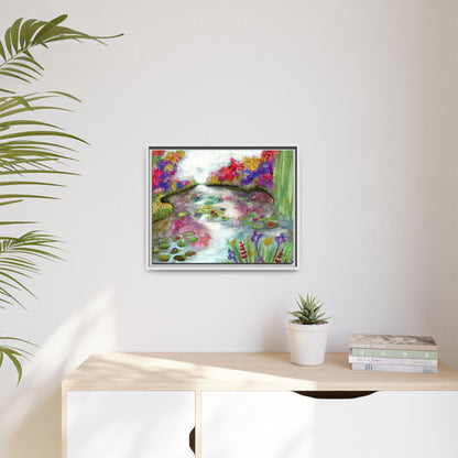 Floral Summer Pond Framed Wall Art