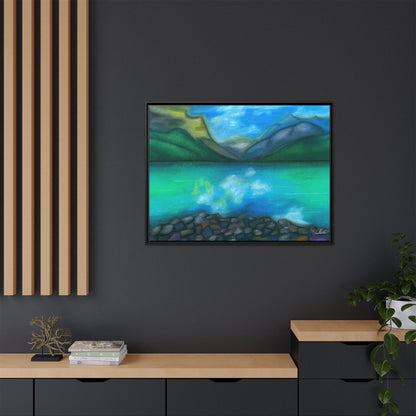 Mountain Lake Framed Wall Art