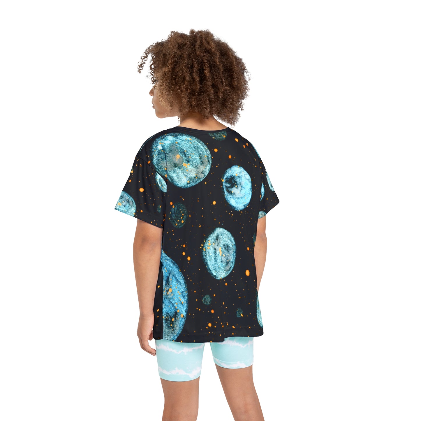 Little Blue Planets Galaxy Kids Sports Jersey (AOP)