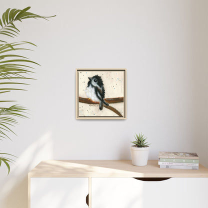 Black Finch Bird Framed Wall Art