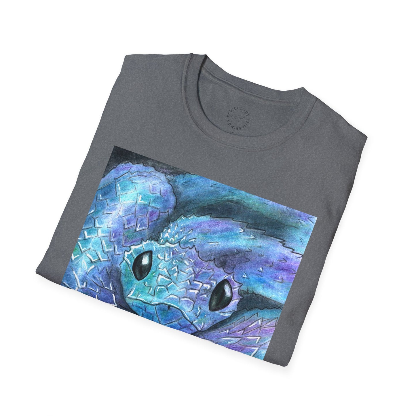 Cute Snake Unisex Softstyle Print T-Shirt