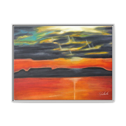 Sleeping Giant at Sunset Framed Wall Art