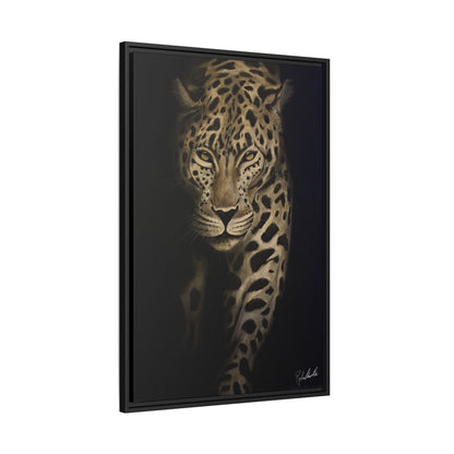 Leopard at Night Framed Wall Art