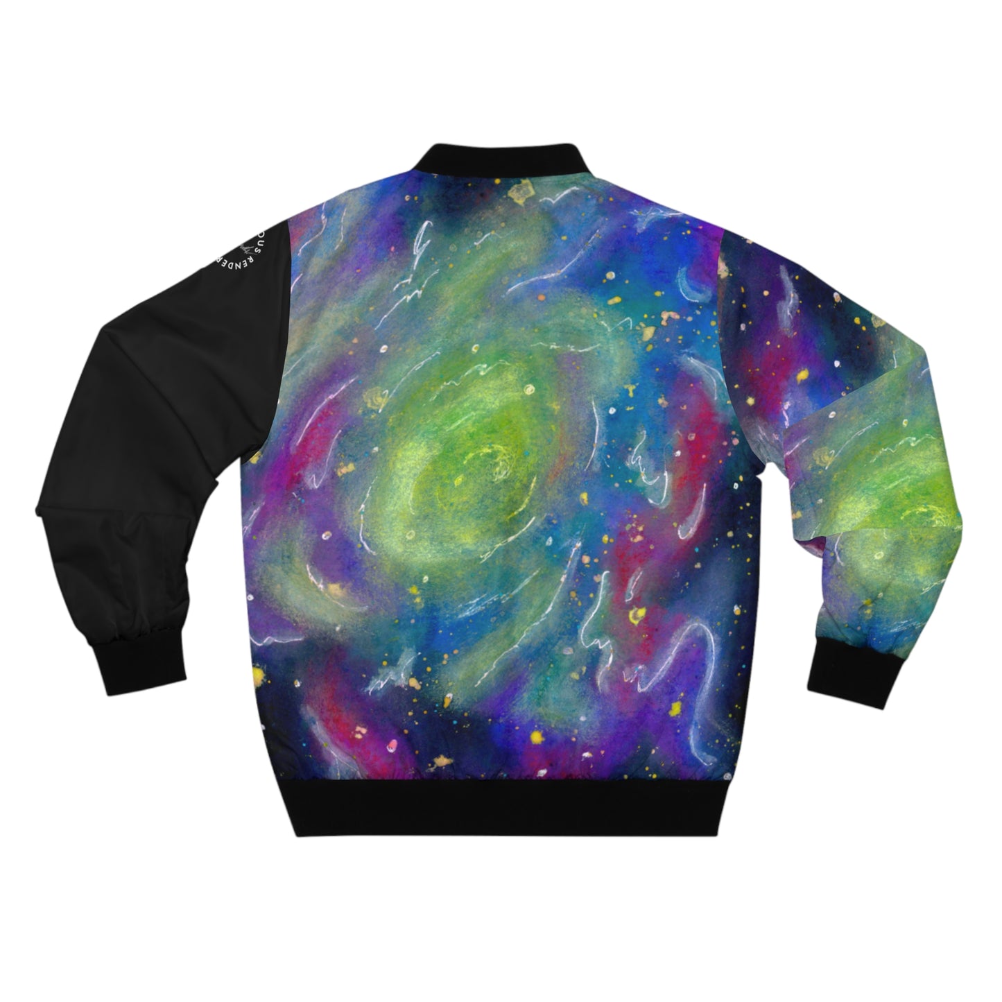 Rainbow Vortex Galaxy Men's Bomber Jacket (AOP)