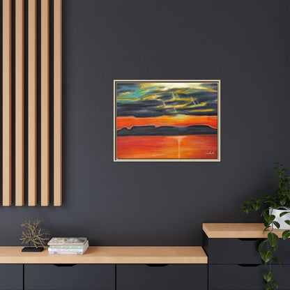 Sleeping Giant at Sunset Framed Wall Art