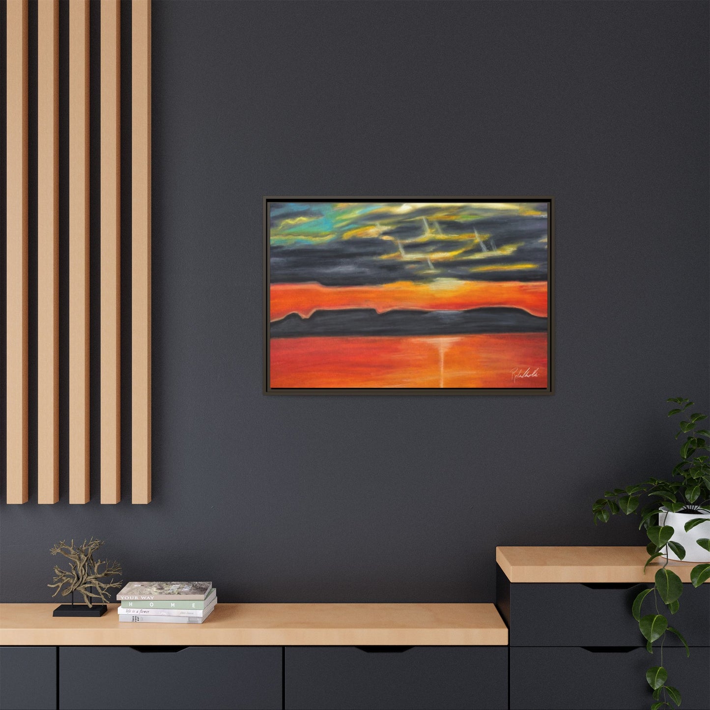 Sleeping Giant at Sunset Framed Wall Art