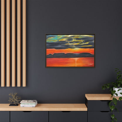Sleeping Giant at Sunset Framed Wall Art