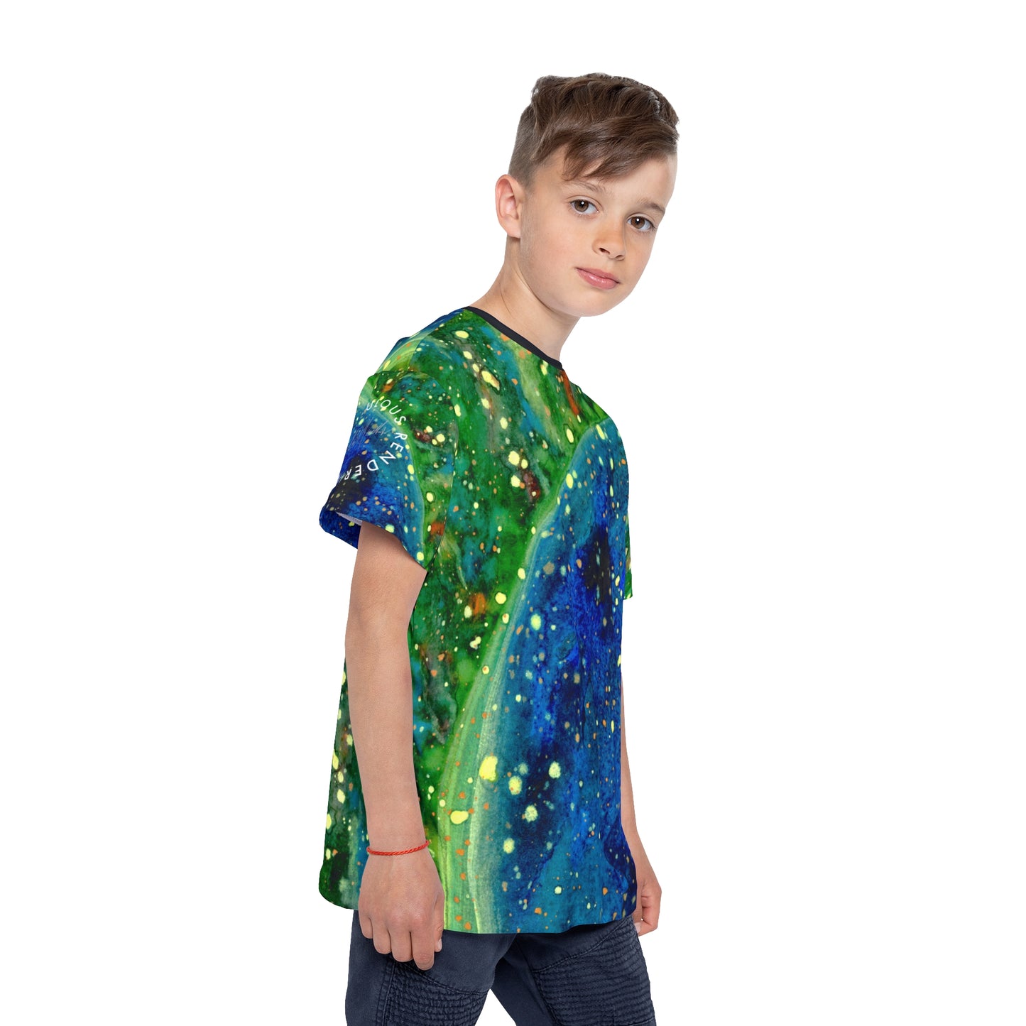 Blue Planet Galaxy Kids Sports Jersey (AOP)