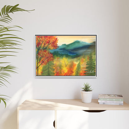 Fall Mountains Framed Wall Art