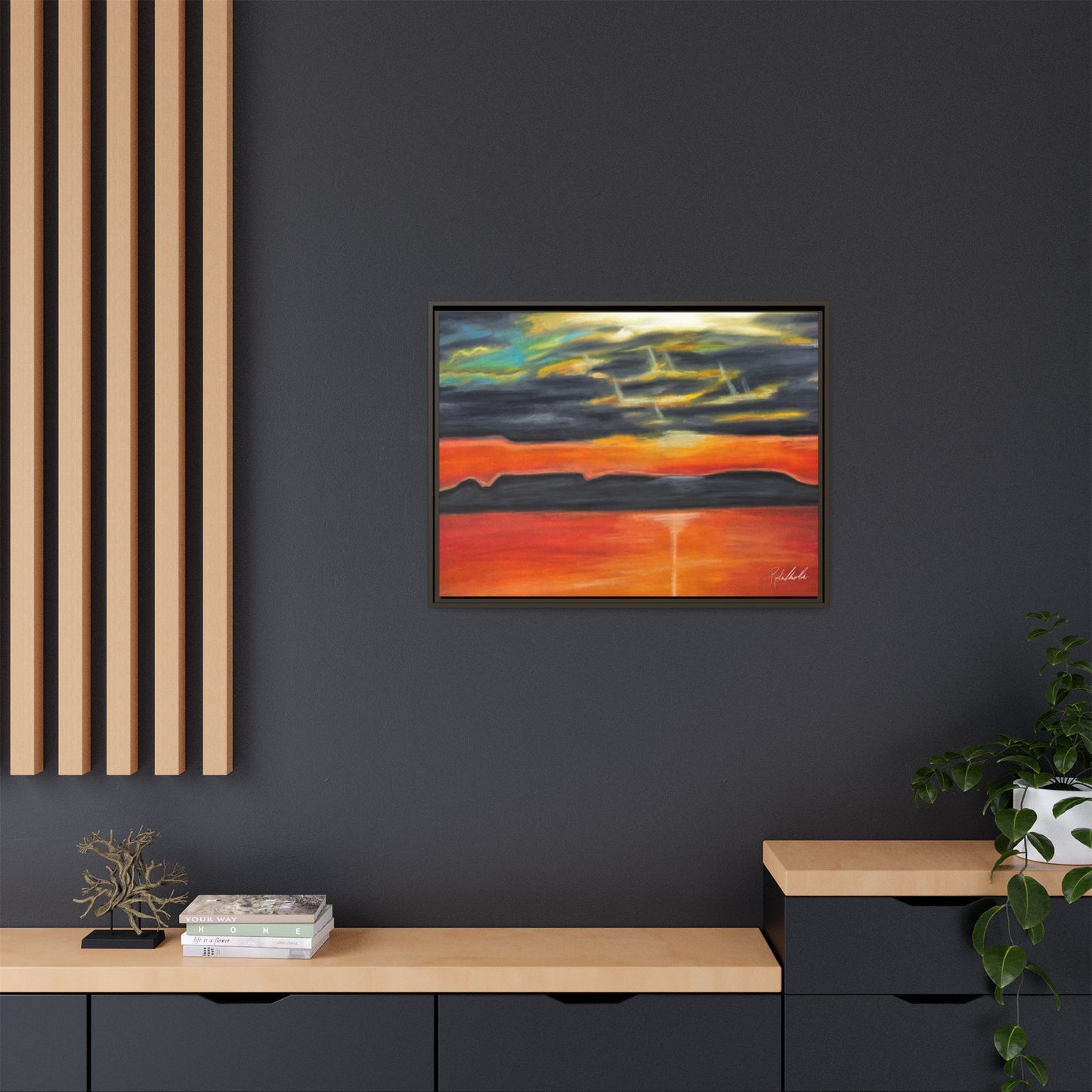 Sleeping Giant at Sunset Framed Wall Art