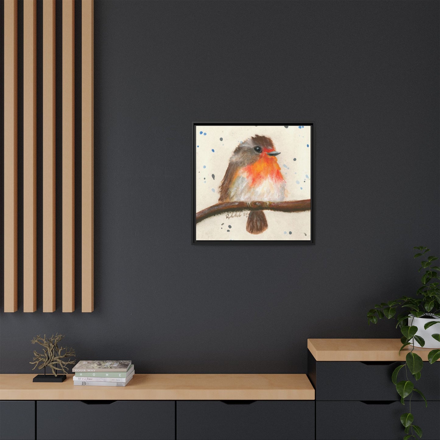 Robin Bird Framed Wall Art