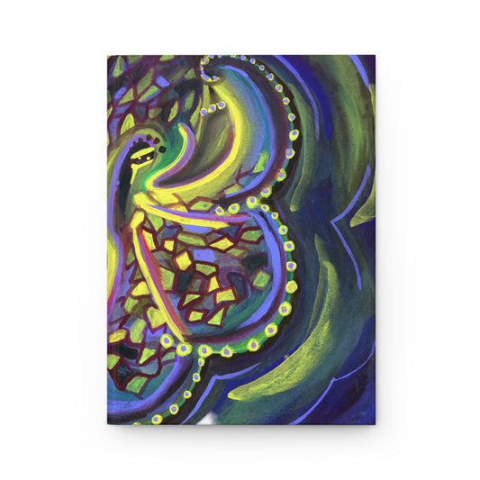 Octopus Hardcover Journal Matte 150 Pages, Printed Cover