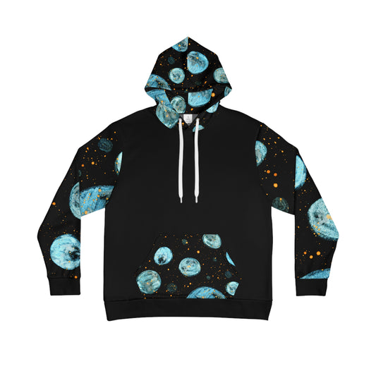 Little Blue Planets Galaxy Unisex Fashion Hoodie (AOP)