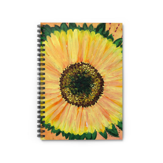 Sunflower Ruled Line Notebook 118 Pages, Printed Cover