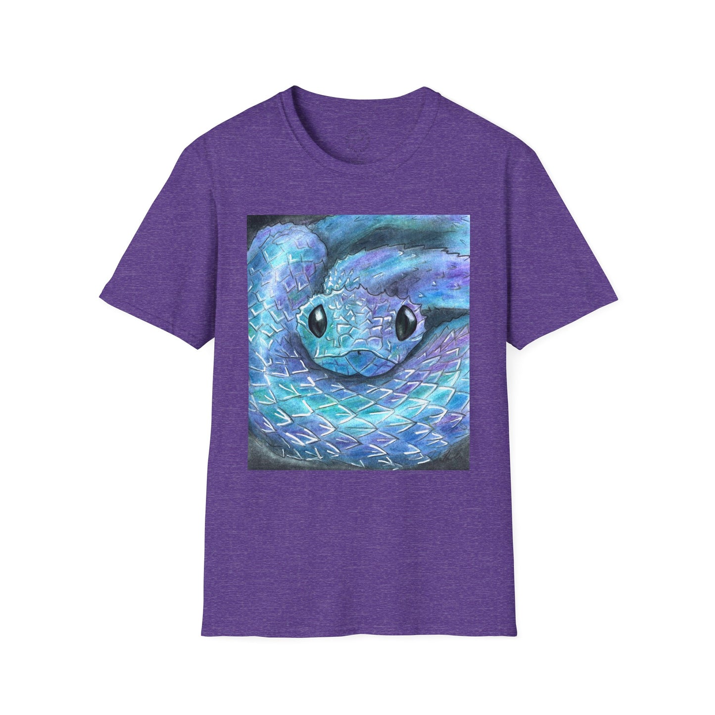 Cute Snake Unisex Softstyle Print T-Shirt