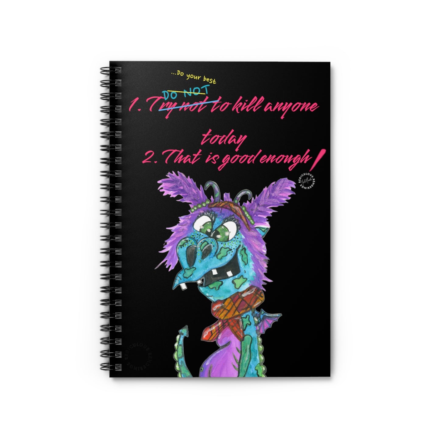 Dragon Ruled Line Notebook 118 Pages, Printed Cover