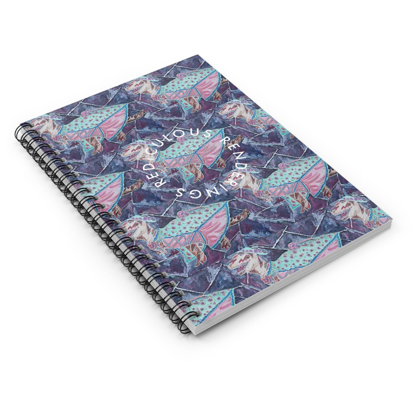 T-Rex Spiral Notebook - Ruled Line 118 Pages, Printed Cover