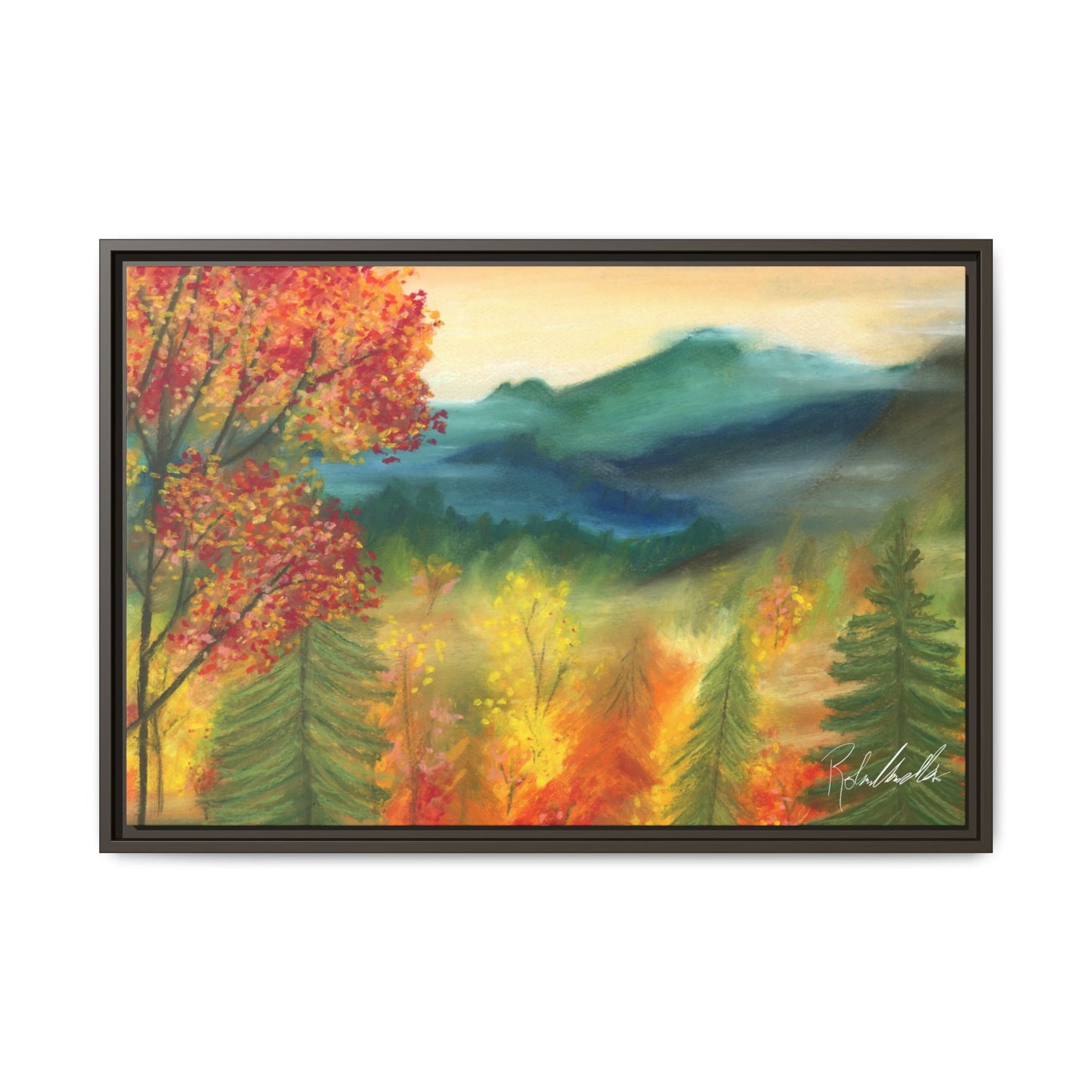 Fall Mountains Framed Wall Art