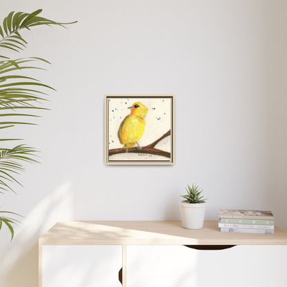 Yellow Canary Bird Framed Wall Art
