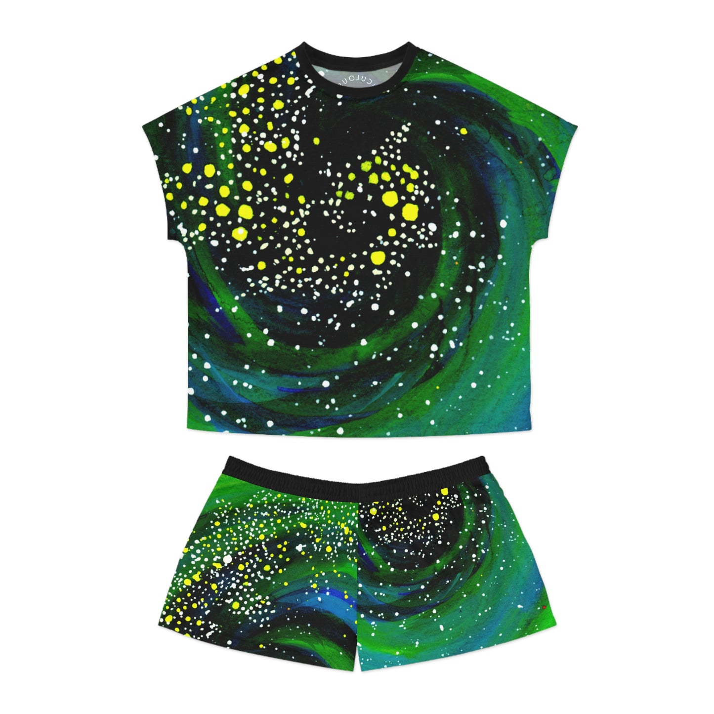 Spiral Galaxy Women's Short Pajama Set (AOP)