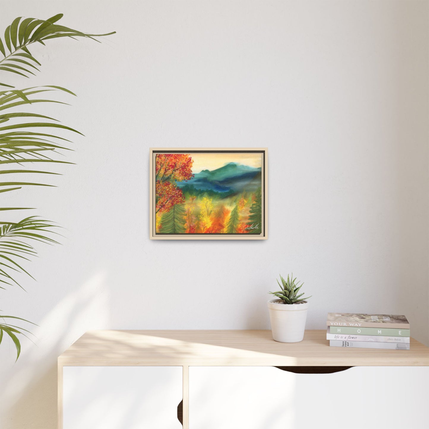 Fall Mountains Framed Wall Art
