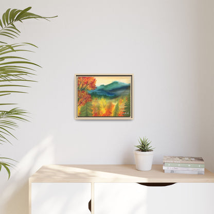 Fall Mountains Framed Wall Art
