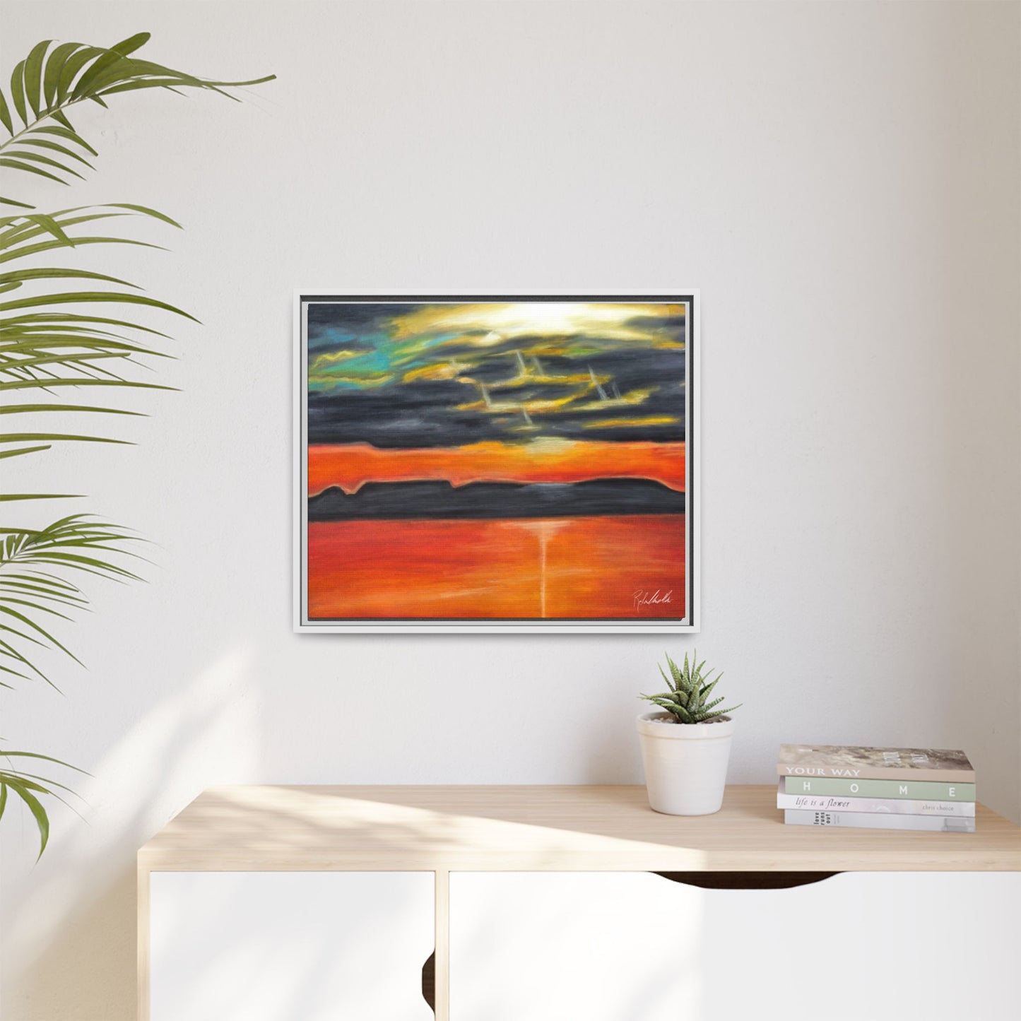 Sleeping Giant at Sunset Framed Wall Art