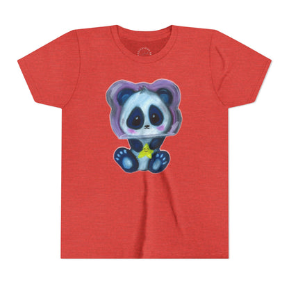 Cute Star Panda Youth Tee — Adorable Cartoon Panda Kids T-Shirt