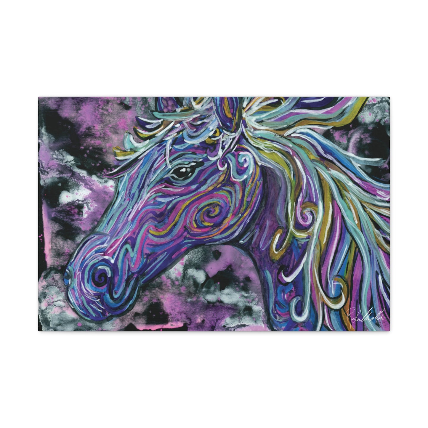 Watercolor Horse Canvas Gallery Wrap