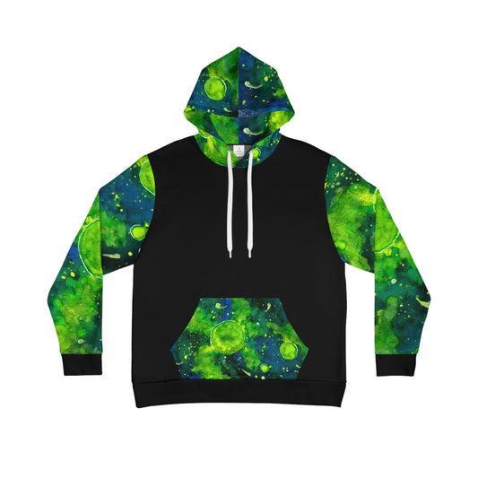 Green Galaxy Unisex Fashion Hoodie (AOP)