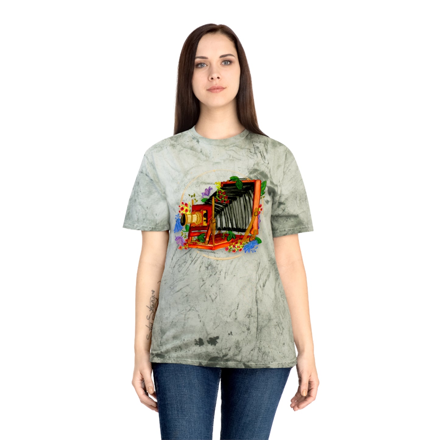 Vintage Camera Unisex Color Blast T-Shirt