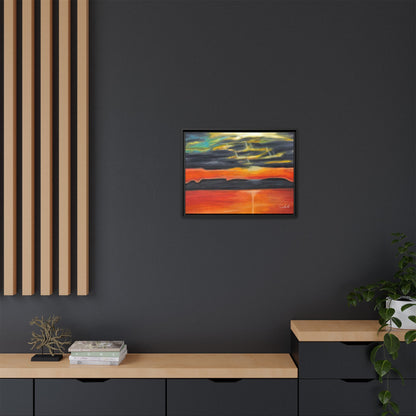 Sleeping Giant at Sunset Framed Wall Art