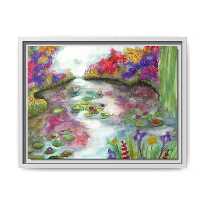 Floral Summer Pond Framed Wall Art