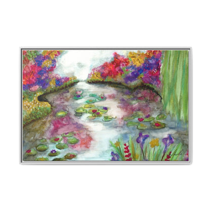 Floral Summer Pond Framed Wall Art