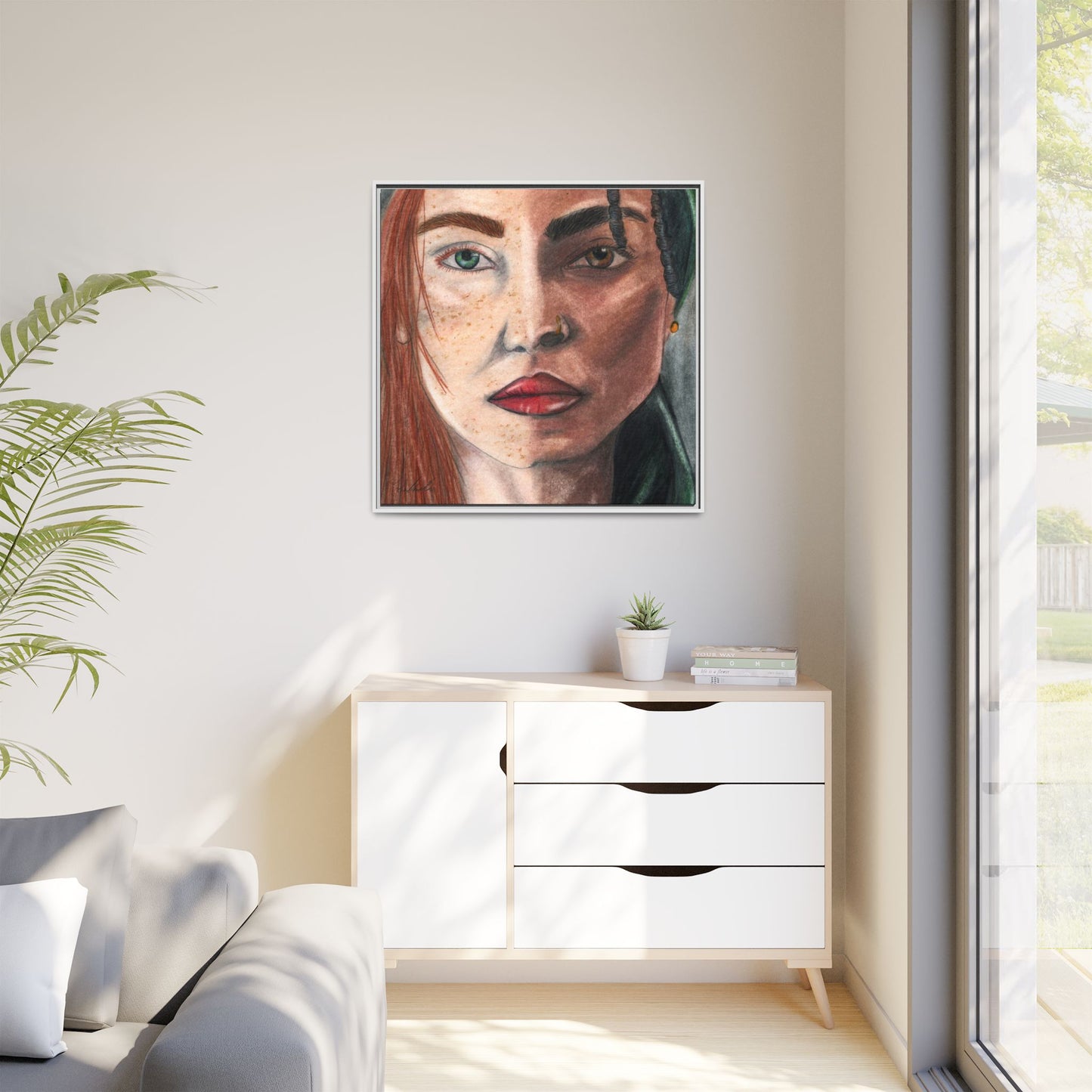 Beyond Race Woman Framed Wall Art