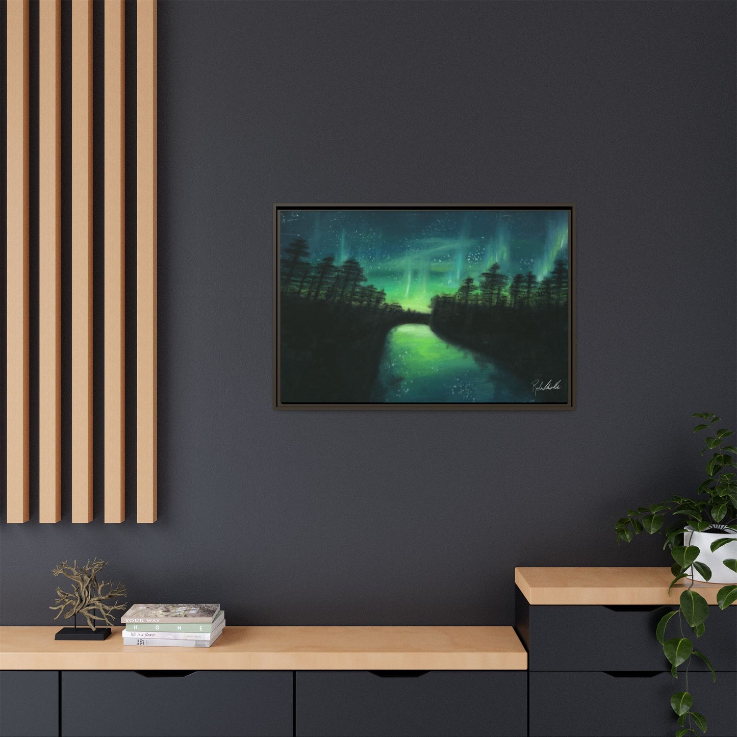 Northern Lights Framed Wall Art