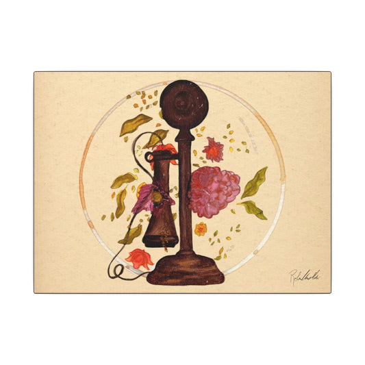 Vintage Phone Canvas Gallery Wrap