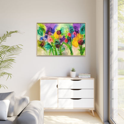 Abstract Flowers Framed Wall Art