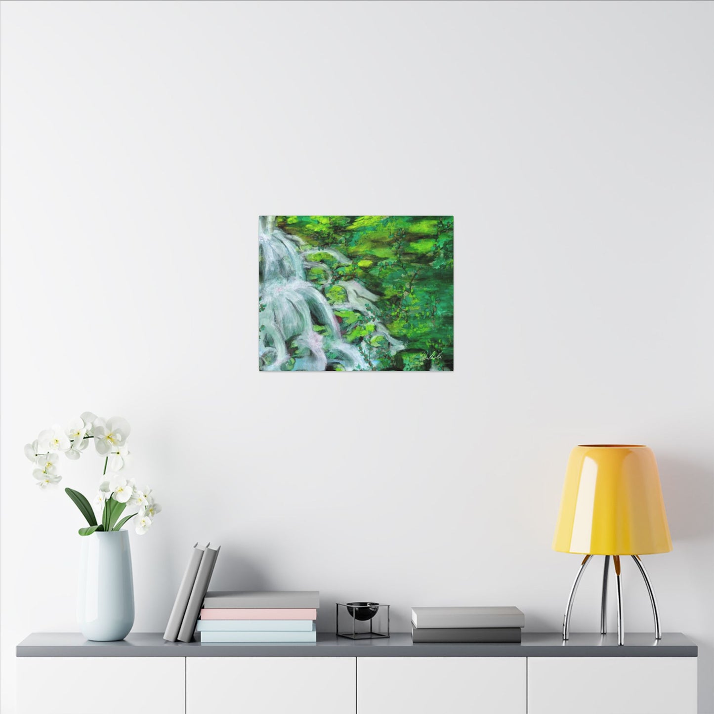 Mossy Waterfall Canvas Gallery Wrap