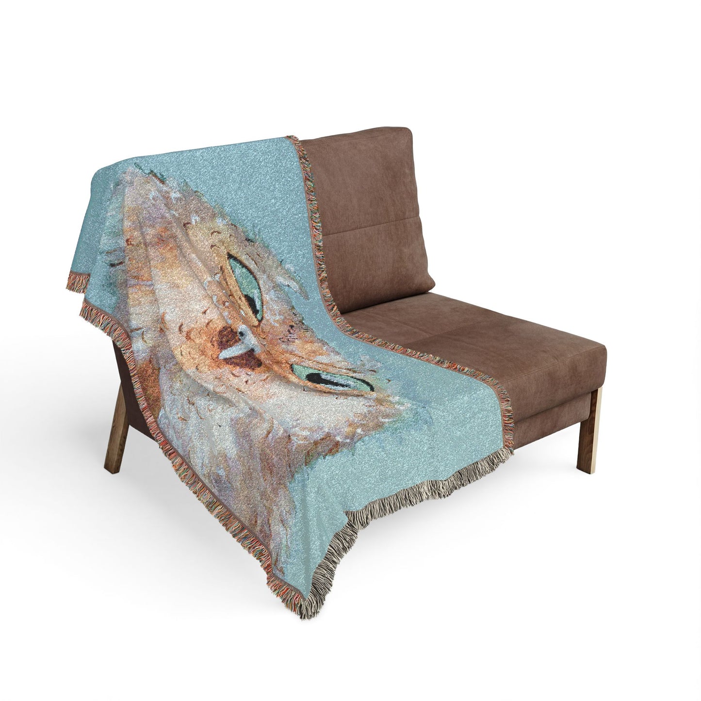 Woven Blanket — Colorful Whimsical Owl Throw Blanket