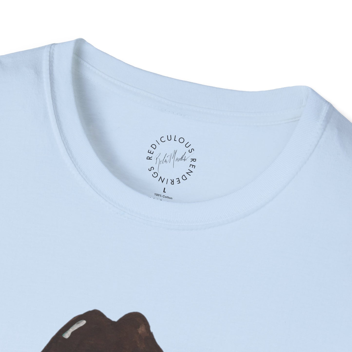 Cowboy Pig Unisex Softstyle Print T-Shirt