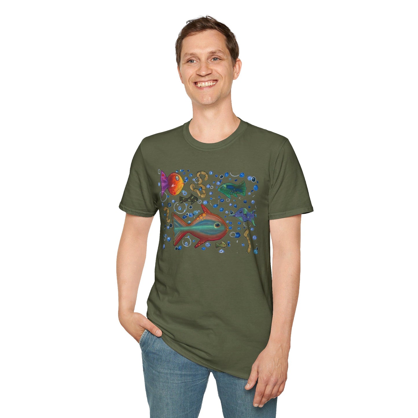 Fish Unisex Softstyle T-Shirt