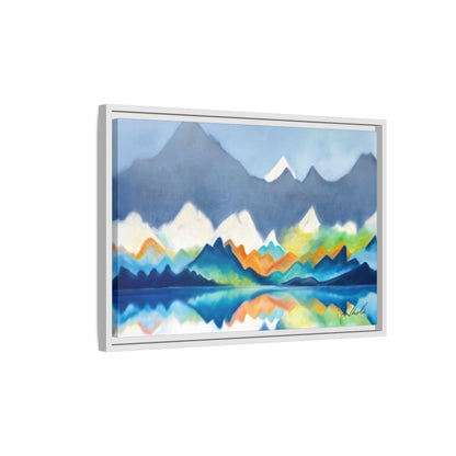 Blue and Gray Smokey Mountains Framed Wall Art